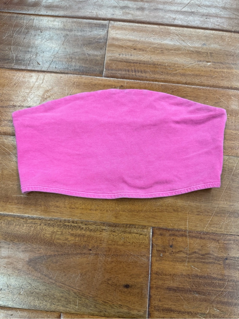 Wild fable Bright Pink Stretch Tube Crop Top